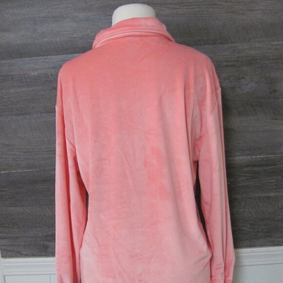 THE KINGMAN BUBBLE LADIES PINK VELVET  LONG SLEEVE SHACKET - Picture 14 of 16